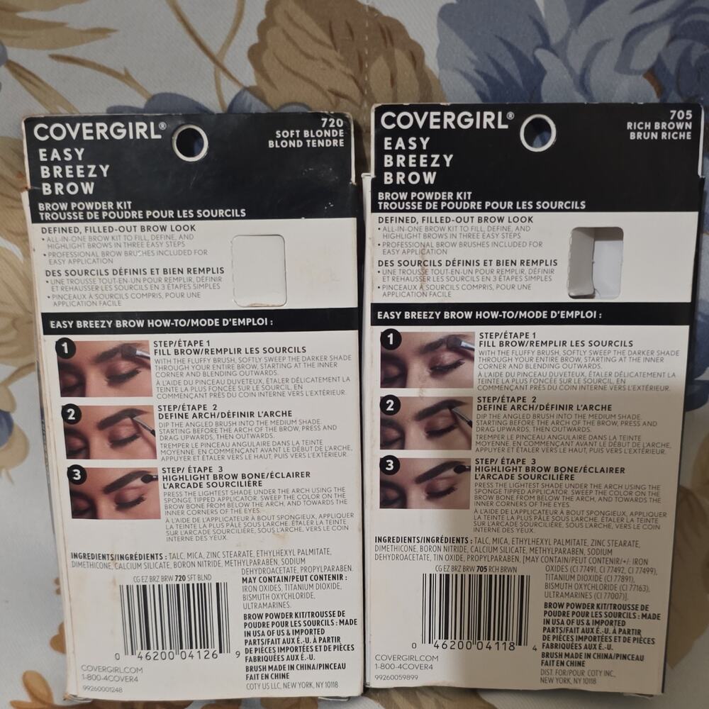 COVERGIRL Easy Breezy Brow Powder Kit Soft Blonde & Rich Brown with Brush - Picture 4 of 4